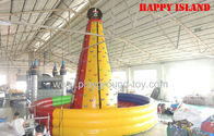 El Mejor Pared que sube inflable durable del PVC, piscina inflable con el amarillo de la diapositiva alto para la venta