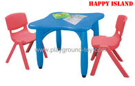 China Tabla del cuadrado de los muebles de la sala de clase de la guardería del centro de cuidado de día con el material plástico distribuidor 