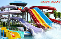 El Mejor Parque de atracciones grande del agua del tobogán acuático de la fibra de vidrio para el parque de atracciones para la venta