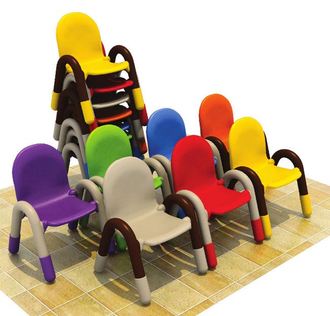 Los muebles de la sala de clase de la niñez temprana embroman el material plástico de los PP del marco plástico del tubo de la silla