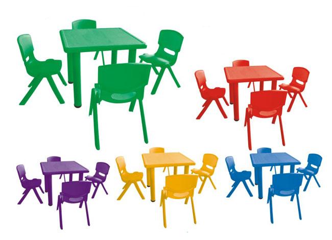 Tabla de aprendizaje cuadrada importada de la guardería de los muebles plásticos de la sala de clase