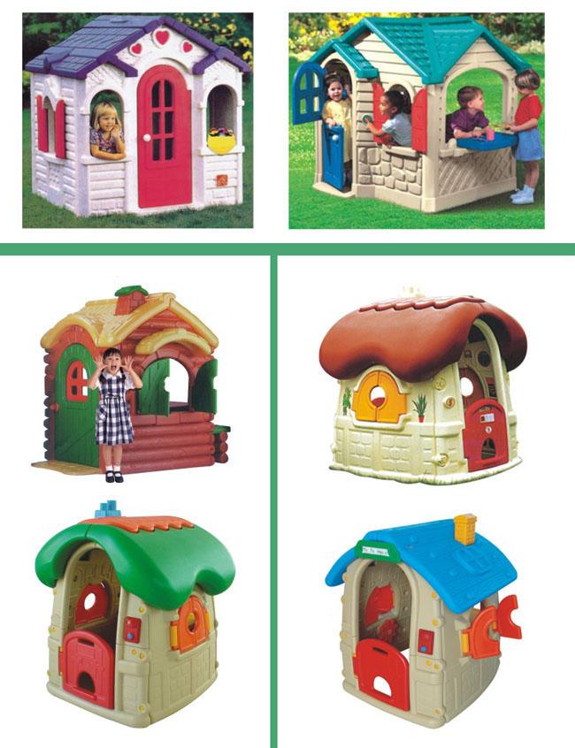 Plástico fuera de los juguetes para los niños de los sistemas interiores plásticos del juego del niño de la casa del Cubby