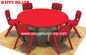 El plástico redondo colorido de la guardería embroma los muebles de la tabla para la sala de clase de la guardería con la raíz de goma para aprender proveedor 