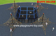 China Equipo activo de ejercicio grande al aire libre del parque del trampolín de los marcos que suben de los niños distribuidor 