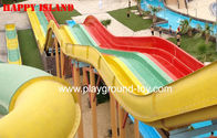 Equipos del parque del agua del arco iris GRP de las Multi-Diapositivas, toboganes acuáticos de encargo del parque clásico superior del agua para la venta