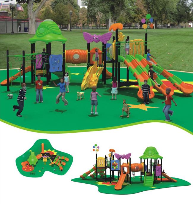 Equipo al aire libre del patio de los niños para el parque de atracciones 1220 x 780 x 460