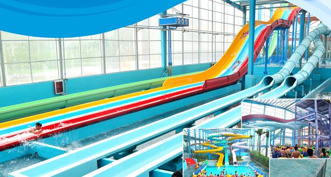 Diapositivas de la piscina de la fibra de vidrio de los toboganes acuáticos del cuerpo del agua del parque de los niños de acero galvanizados de los equipos
