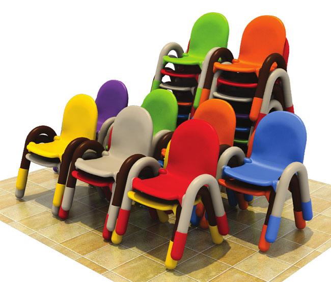 Los muebles de la sala de clase de la niñez temprana embroman el material plástico de los PP del marco plástico del tubo de la silla