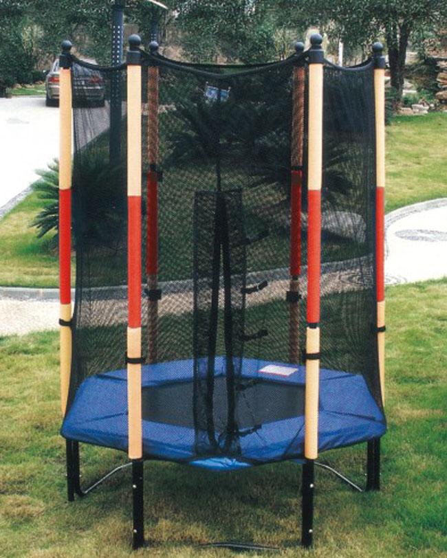 Los trampolines interiores para la ronda al aire libre de los niños embroman los trampolines con la estera del PVC y del PE