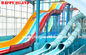 Diapositivas de la piscina de la fibra de vidrio de los toboganes acuáticos del cuerpo del agua del parque de los niños de acero galvanizados de los equipos proveedor 